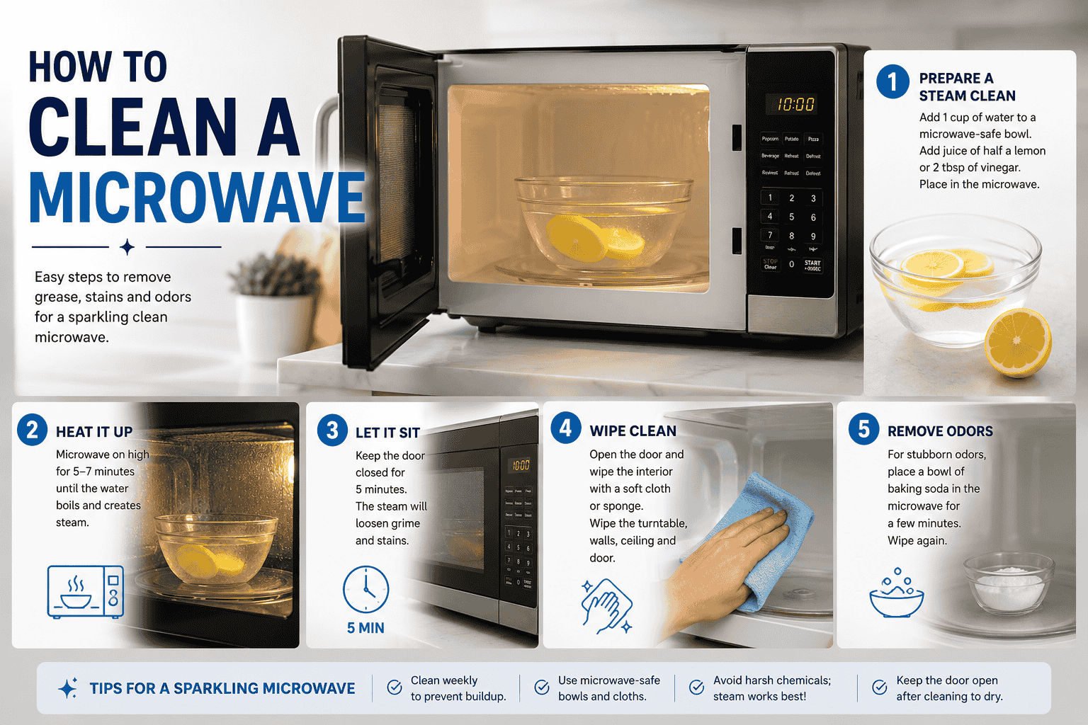 How to Clean a Microwave