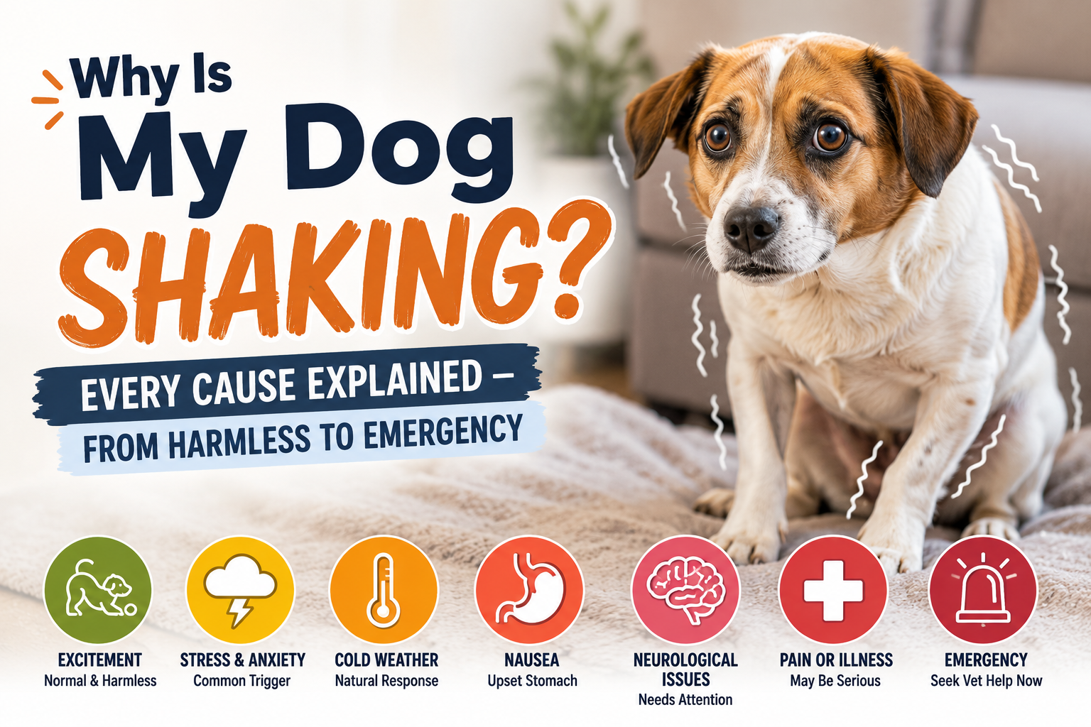 Why Is My Dog Shaking? Every Cause Explained — From Harmless to Emergency