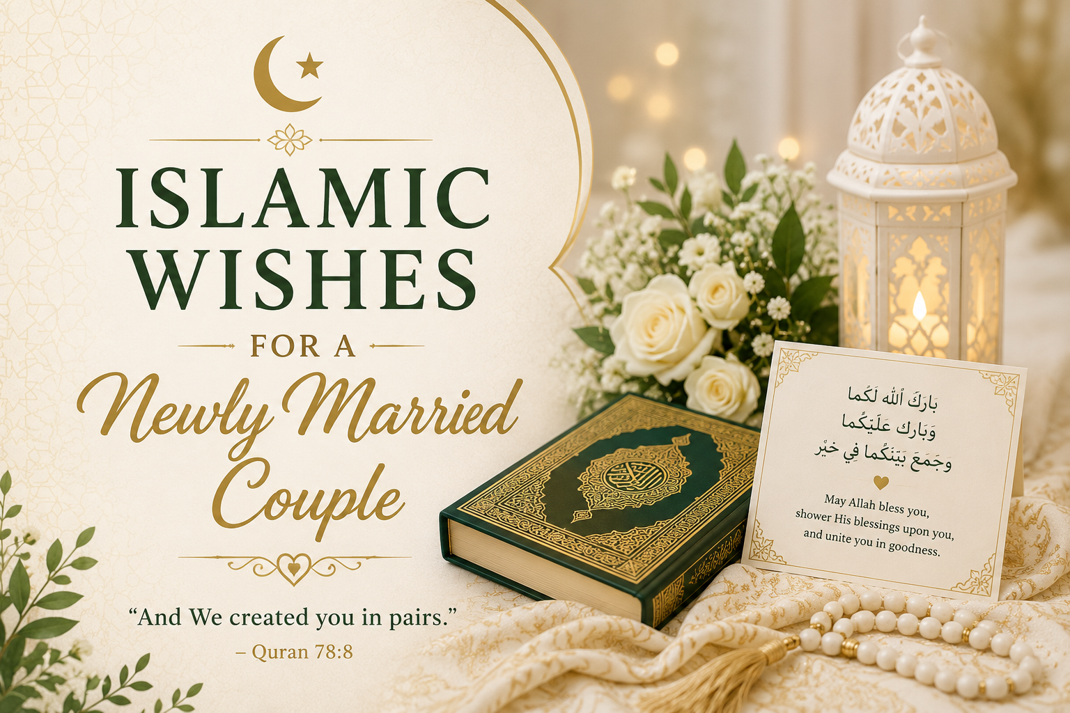 Islamic Wishes for a Newly Married Couple feature image