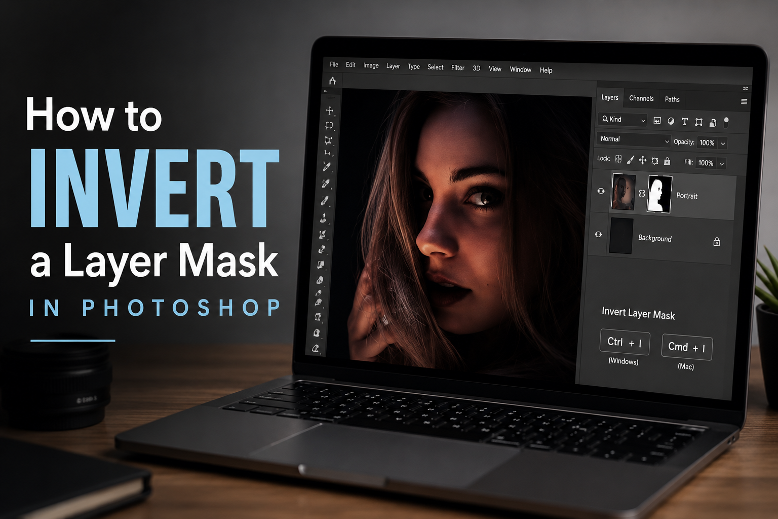 How to Invert a Layer Mask in Photoshop feature image