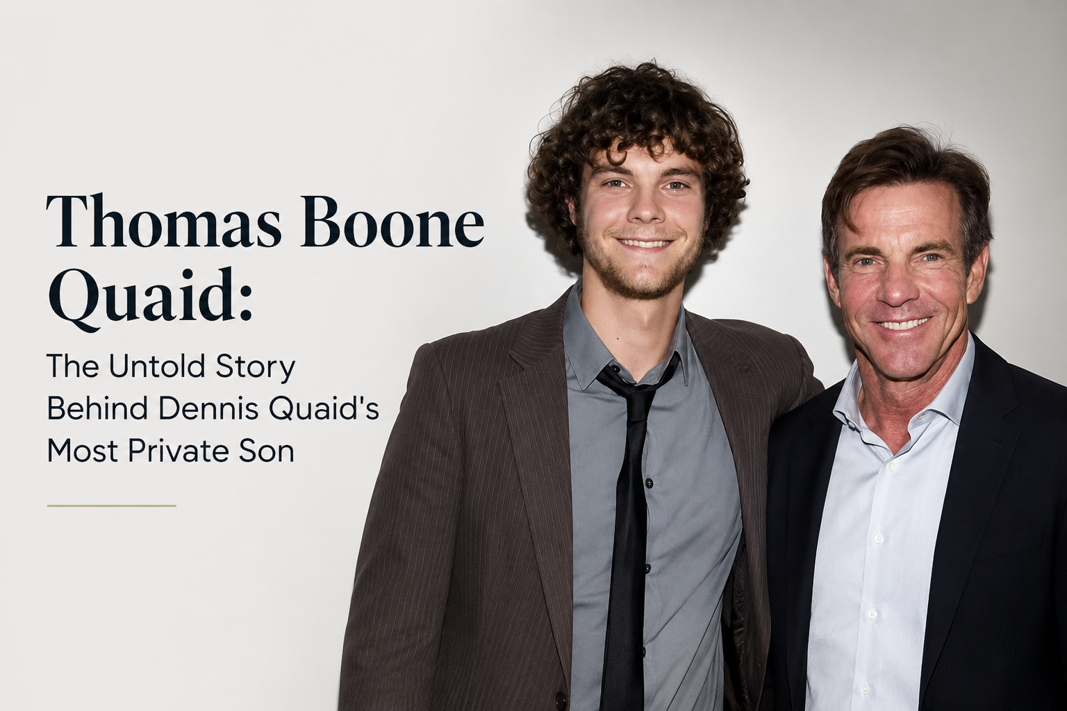 Thomas Boone Quaid: The Untold Story Behind Dennis Quaid’s Most Private Son