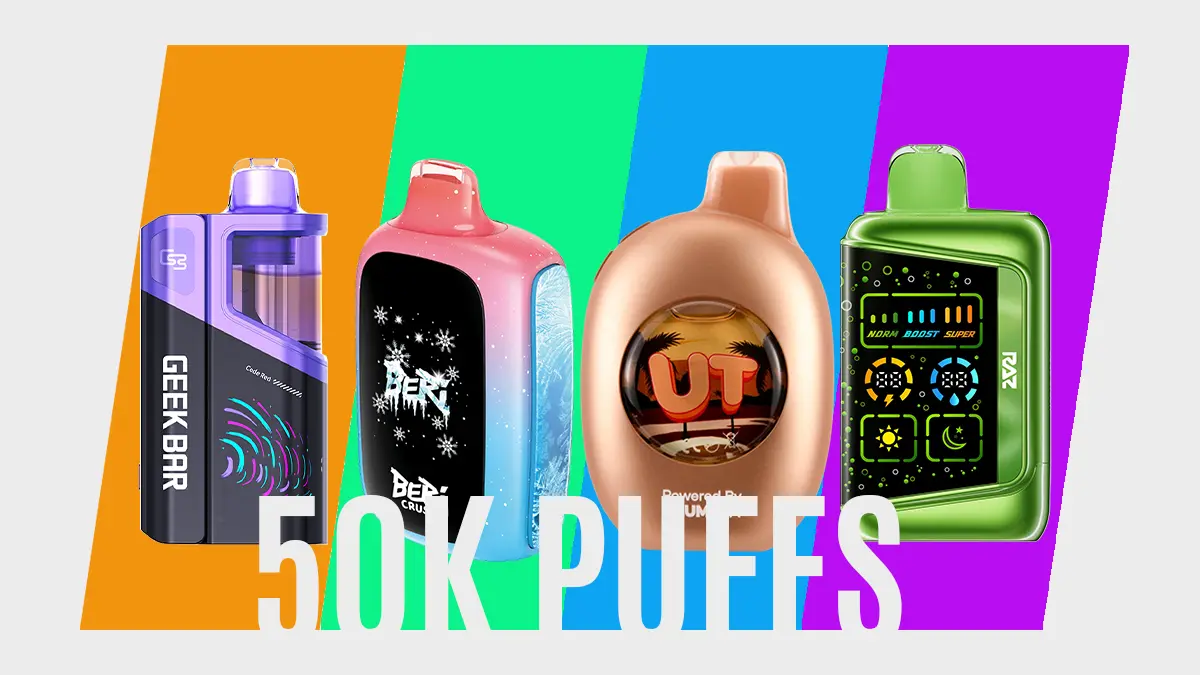 Best 50K Puff Vapes UK 2026: Titan X 50K & Longest-Lasting Kits